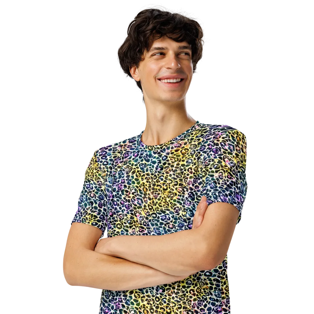 Midnight Mineral on Men's Crew Neck T-Shirt — Left Front