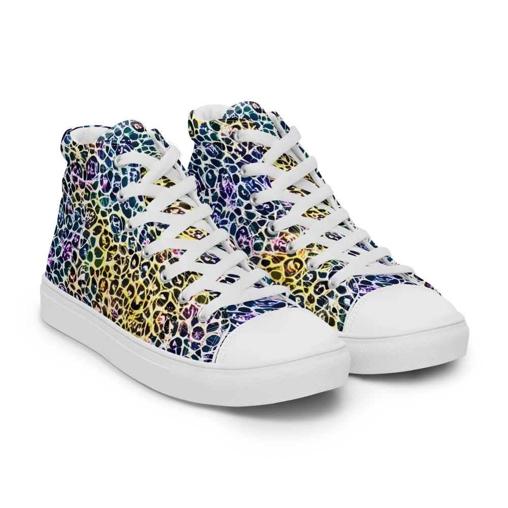 Midnight Mineral on Men's High Top Canvas Shoes — Right Front