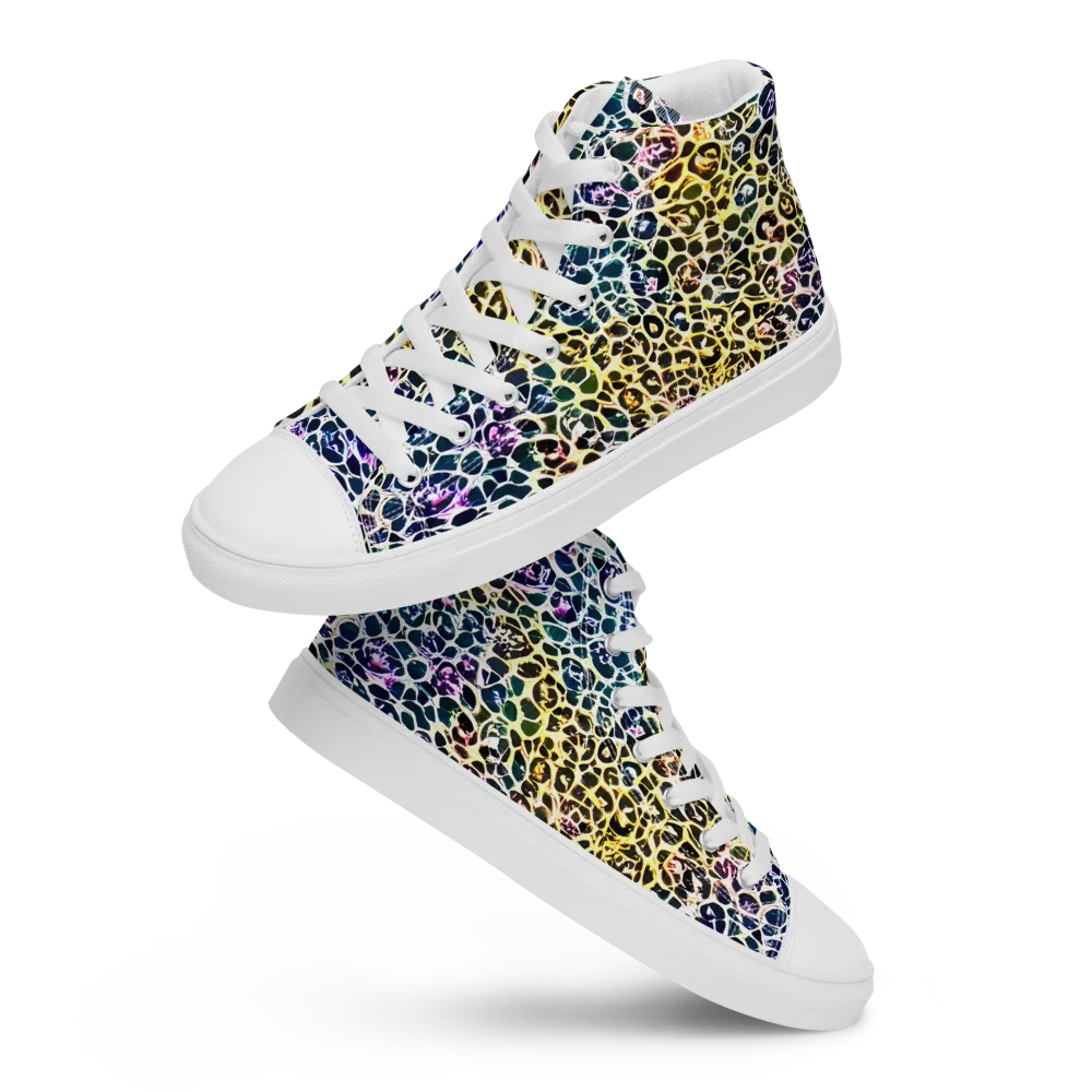 Midnight Mineral on Men's High Top Canvas Shoes — Front