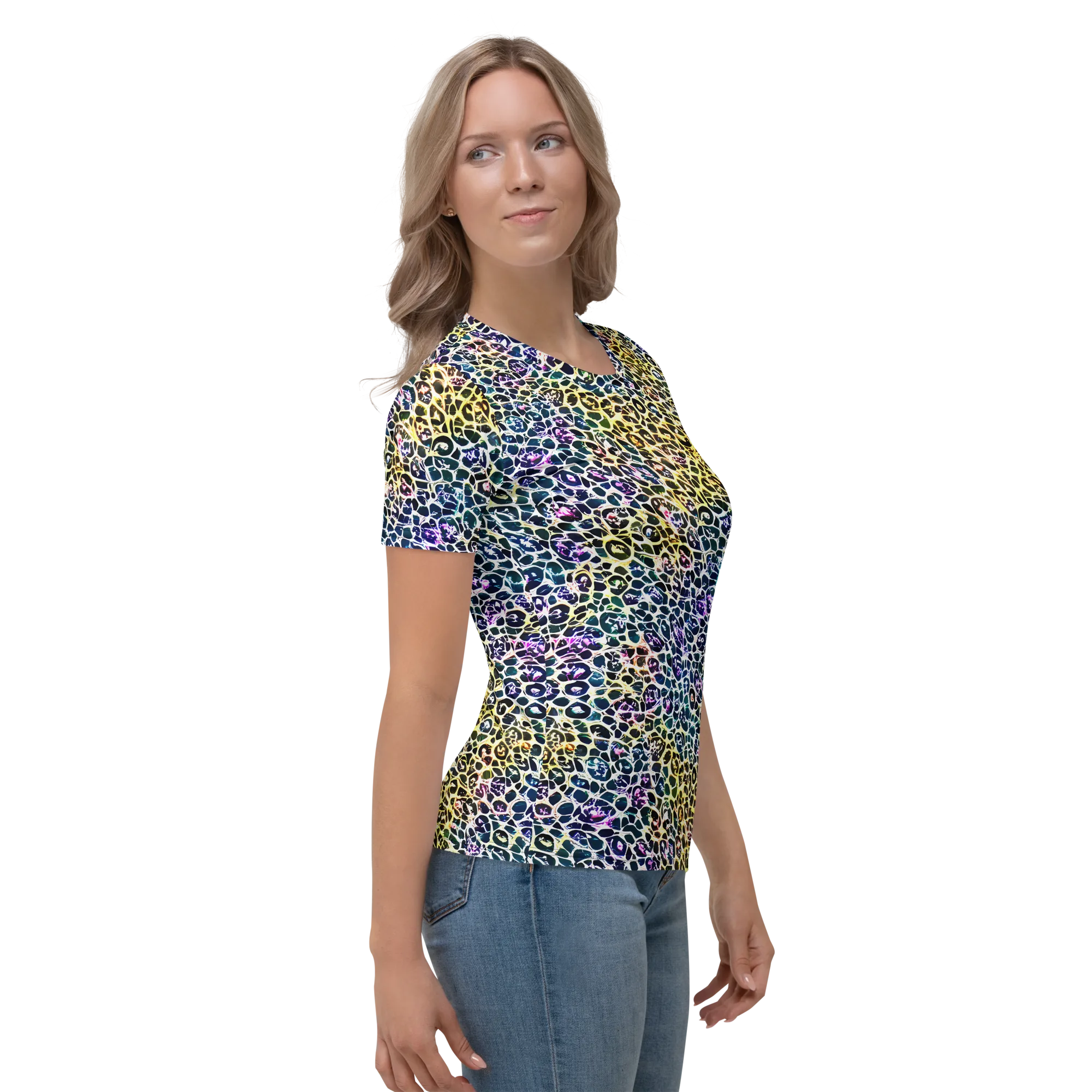 Midnight Mineral on Women's Crew Neck T-Shirt — Right