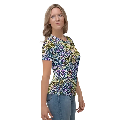 Midnight Mineral on a Women's Crew Neck T-Shirt