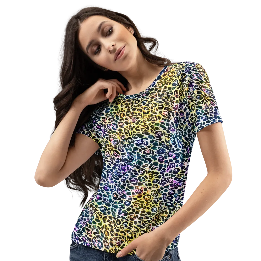 Midnight Mineral on Women's Crew Neck T-Shirt — Left Front