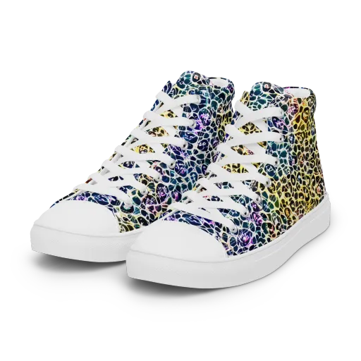 Midnight Mineral on a Women's High Top Canvas Shoes