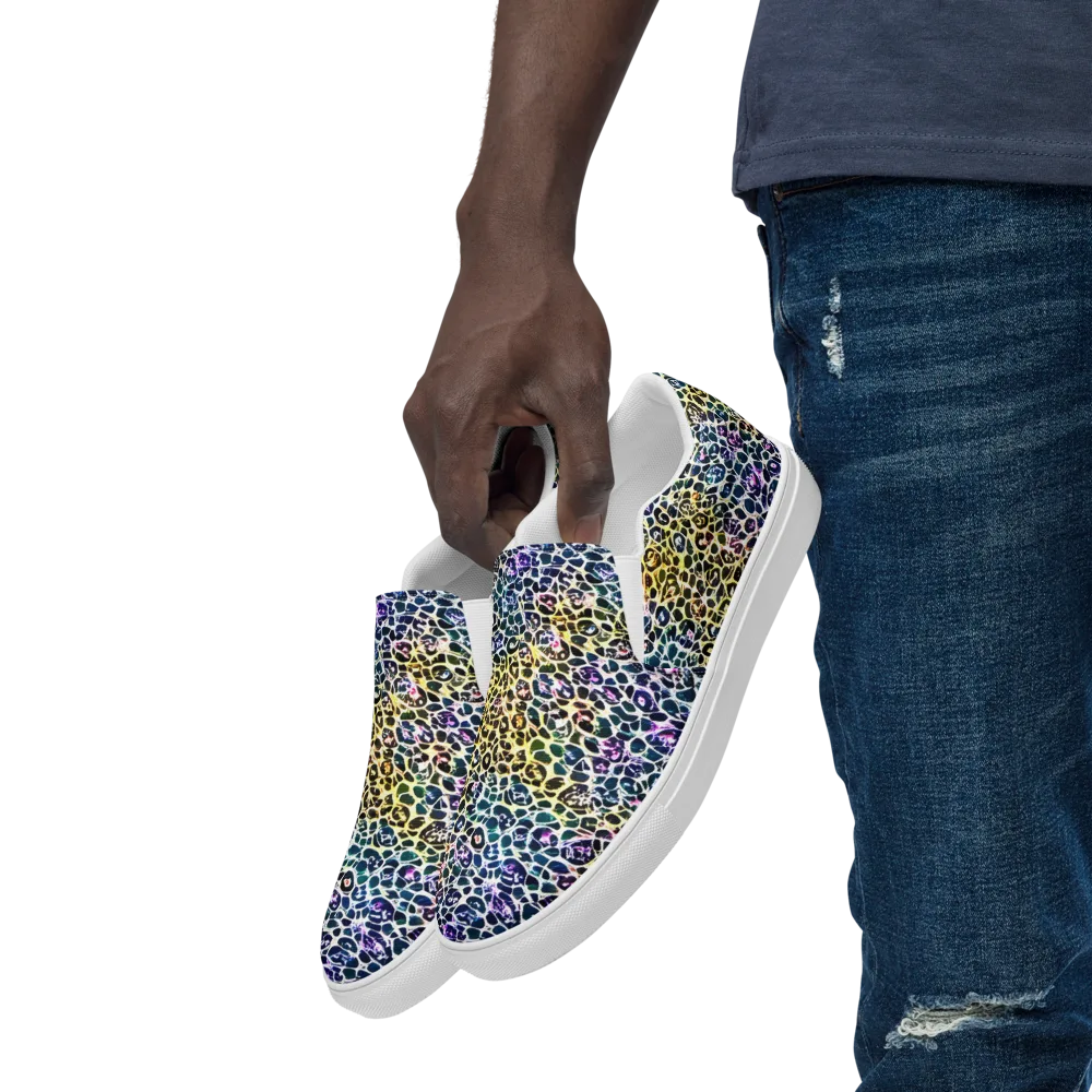 Midnight Mineral on Men's Slip-On Canvas Shoes — Left Front