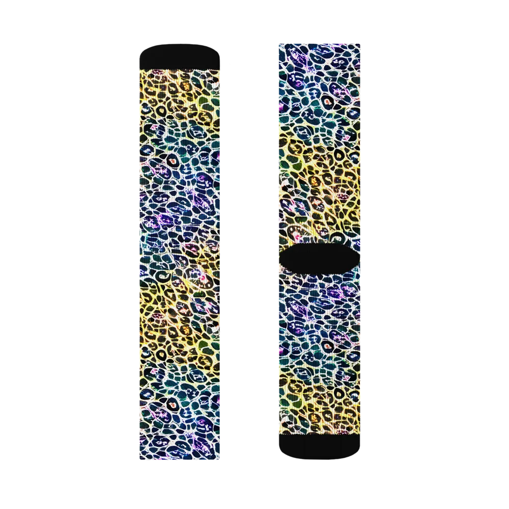 Midnight Mineral on Socks — Left Sock
