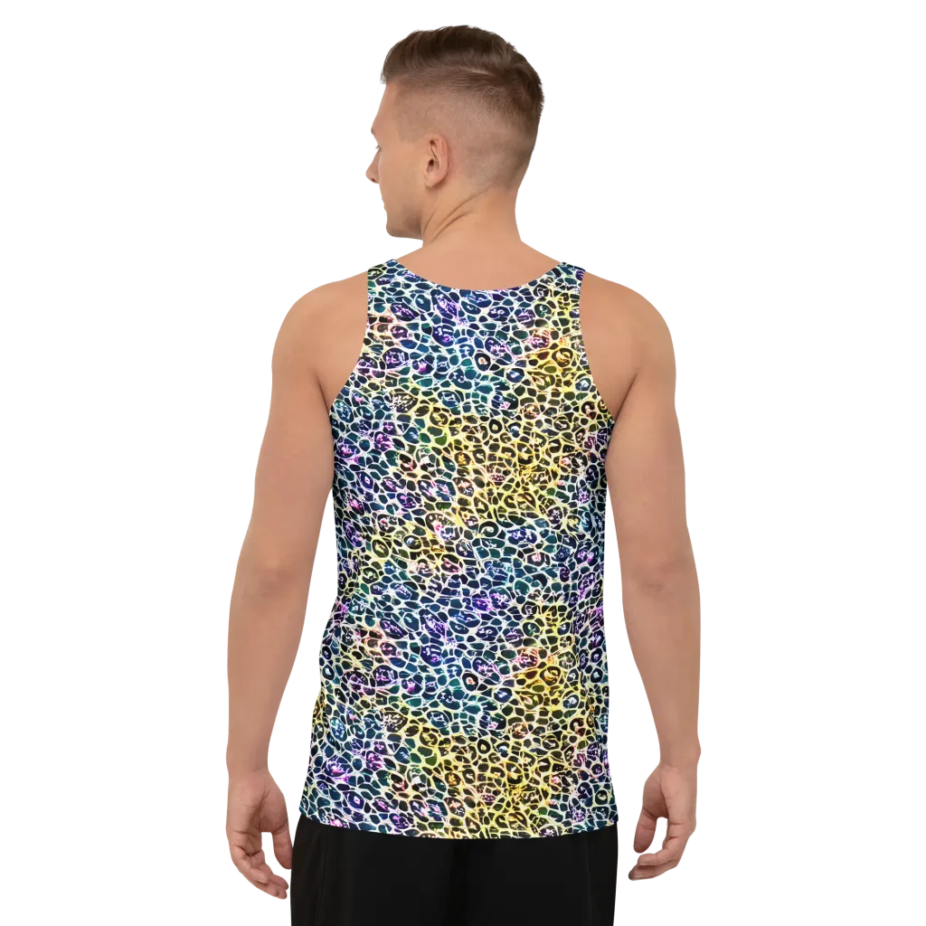 Midnight Mineral on Men's Tank Top — Back