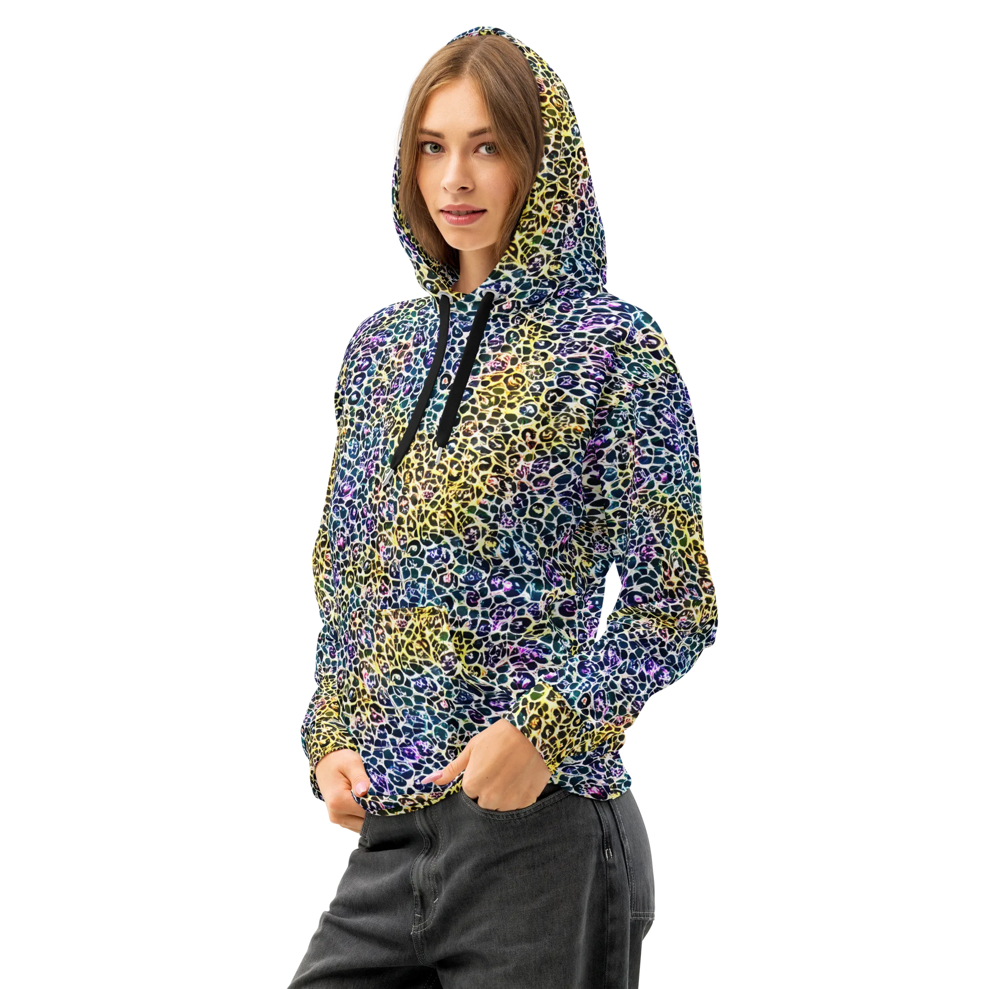 Midnight Mineral on Cotton Hoodie — Left Front