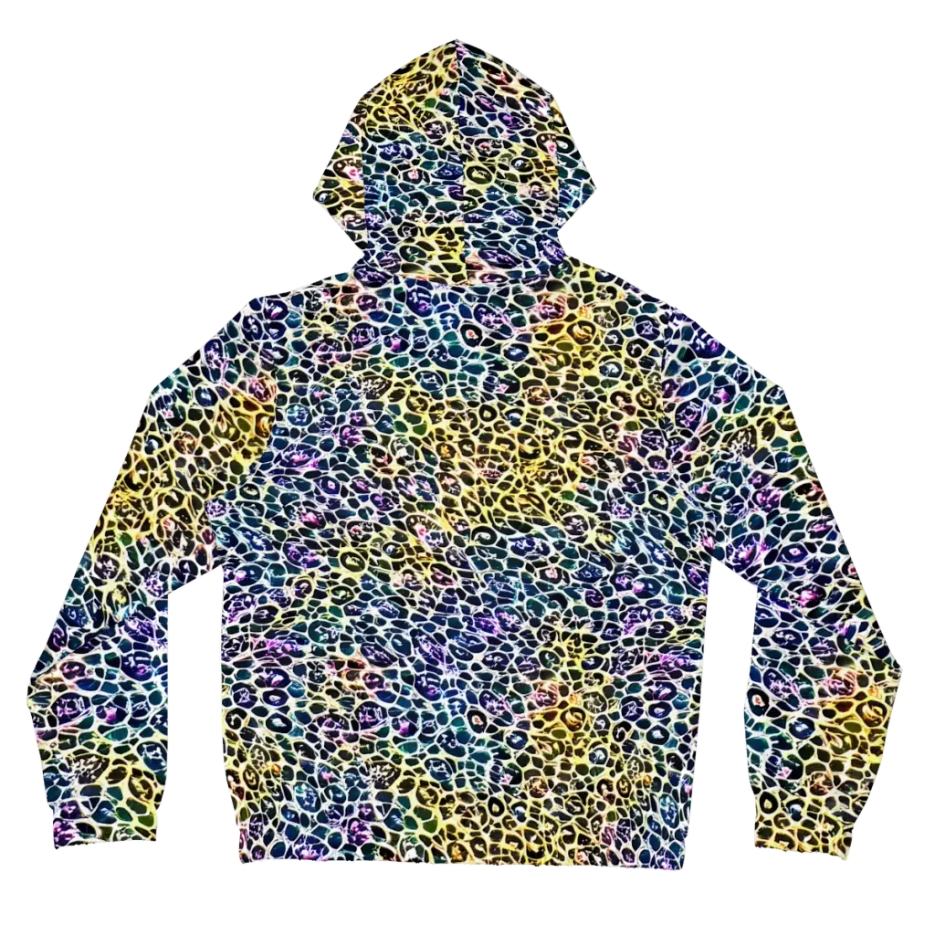 Midnight Mineral on Women's Full-Zip Hoodie — Back