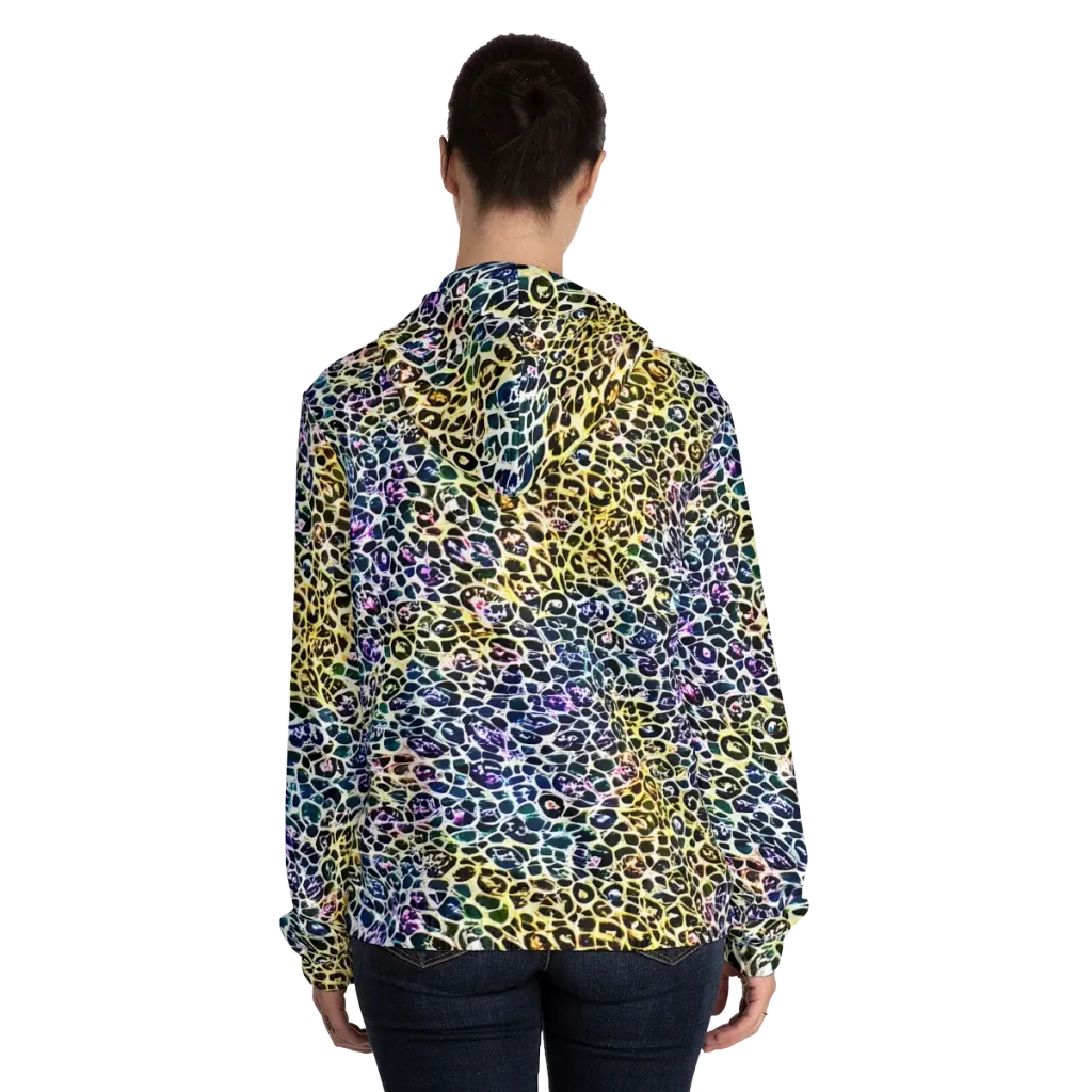 Midnight Mineral on Women's Full-Zip Hoodie — Back On Person