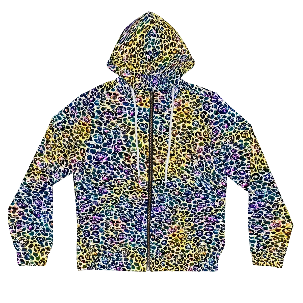 Midnight Mineral on Women's Full-Zip Hoodie — Front