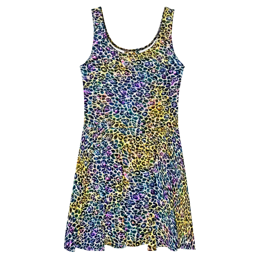 Midnight Mineral on Skater Dress — Front