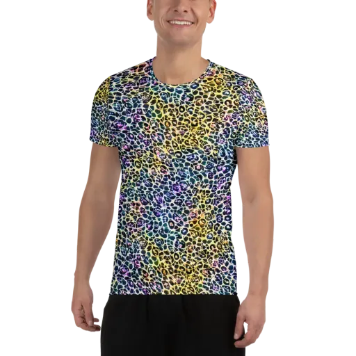 Midnight Mineral on a Men's Athletic T-Shirt