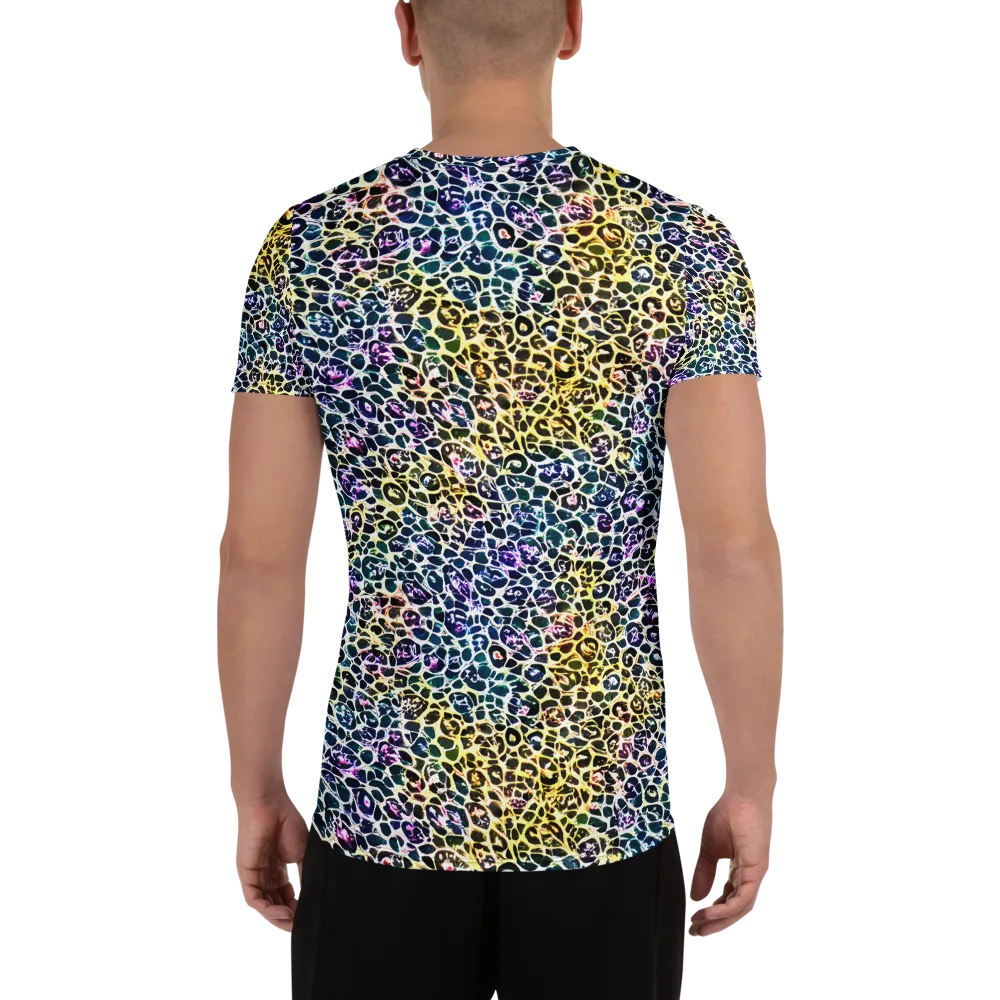 Midnight Mineral on Men's Athletic T-Shirt — Back