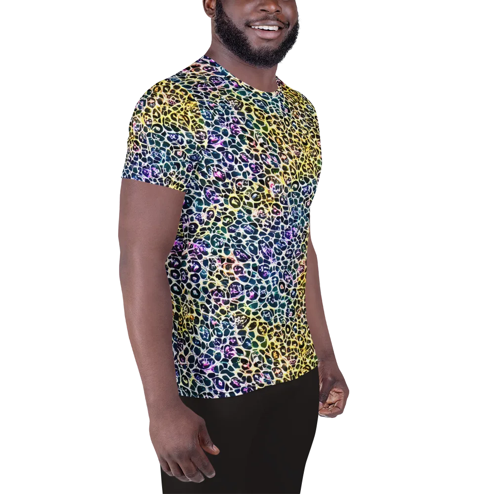 Midnight Mineral on Men's Athletic T-Shirt — Right