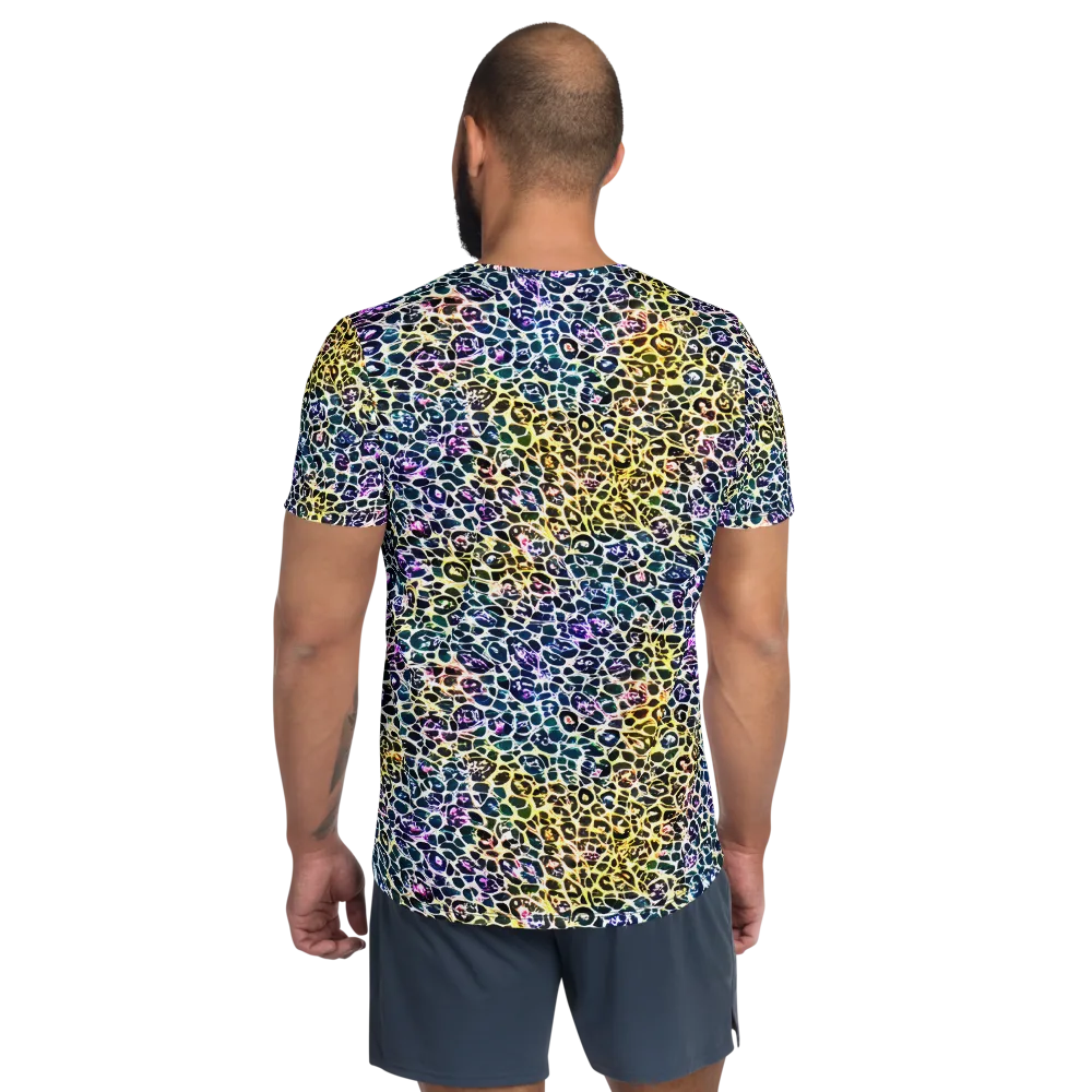 Midnight Mineral on Men's Athletic T-Shirt — Back