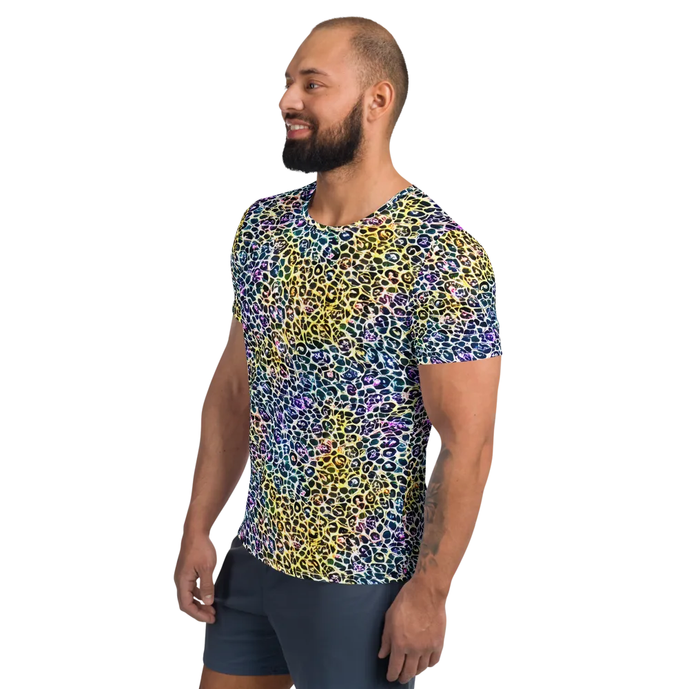 Midnight Mineral on Men's Athletic T-Shirt — Left