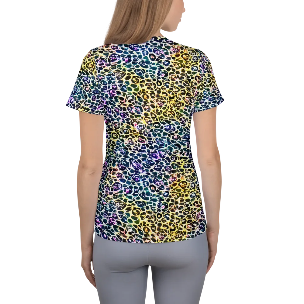 Midnight Mineral on Women's Athletic T-Shirt — Back