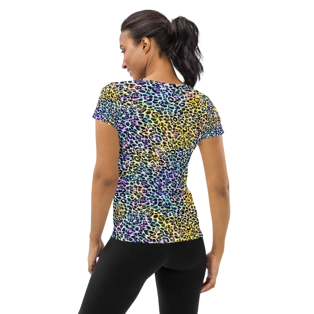 Midnight Mineral on Women's Athletic T-Shirt — Back