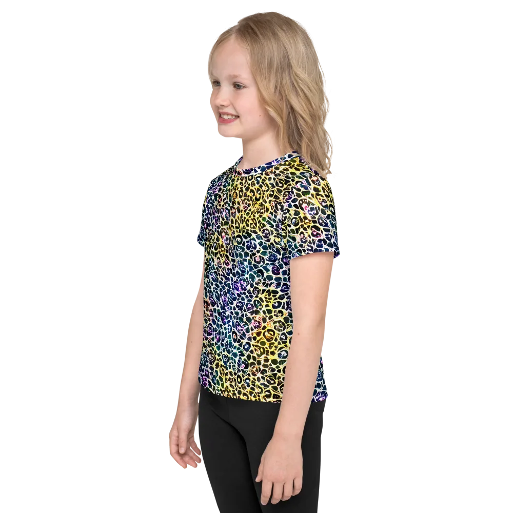 Midnight Mineral on Kids Crew Neck T-Shirt — Left