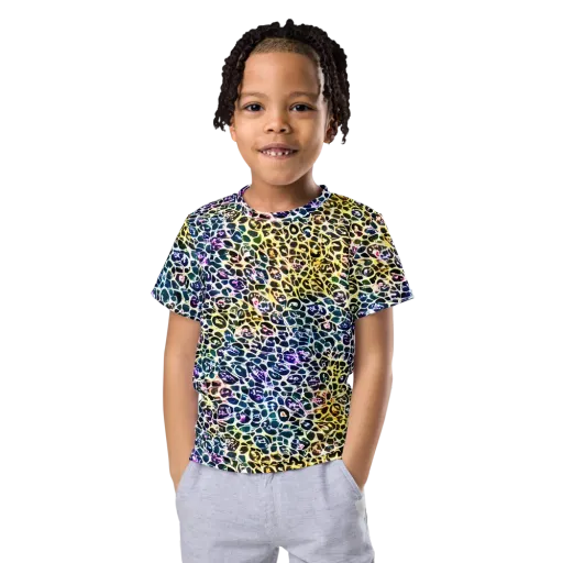 Midnight Mineral on a Kids Crew Neck T-Shirt