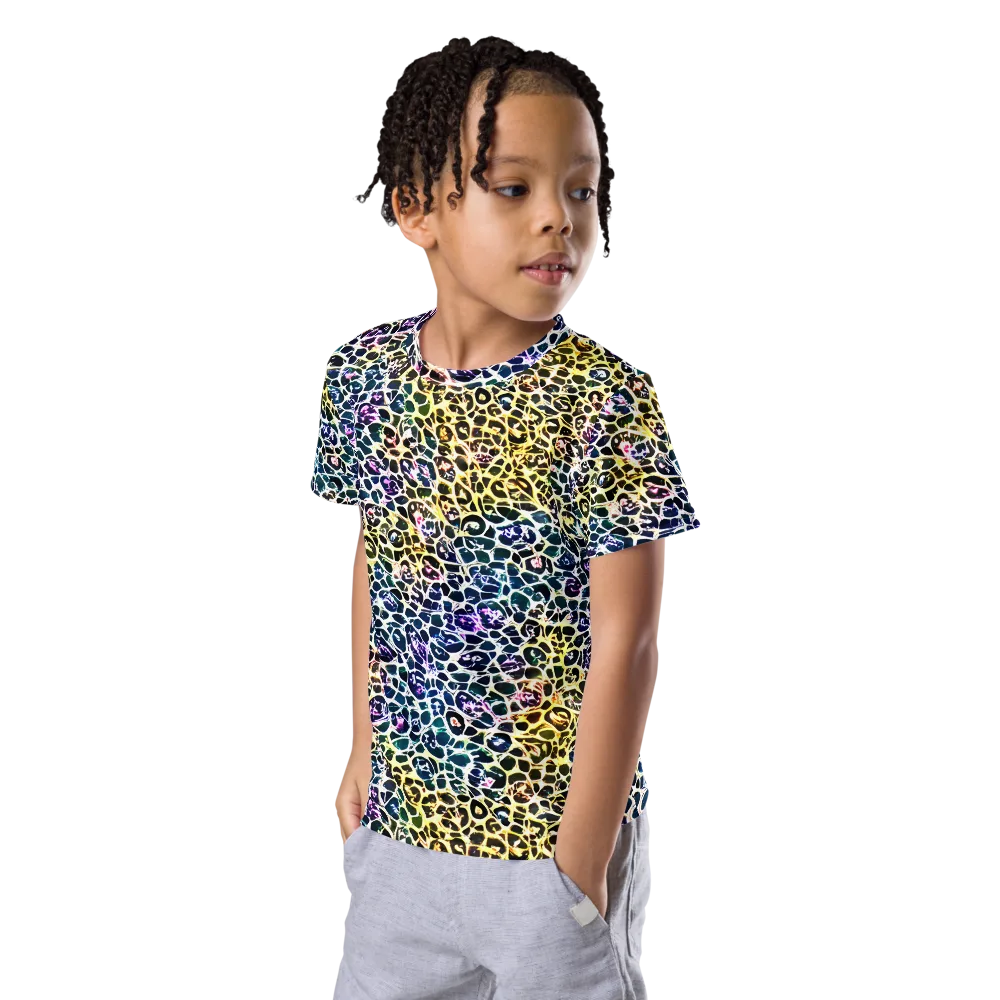 Midnight Mineral on Kids Crew Neck T-Shirt — Left Front