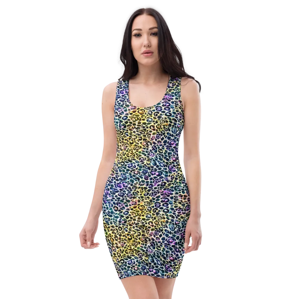 Midnight Mineral on Bodycon Dress — Front