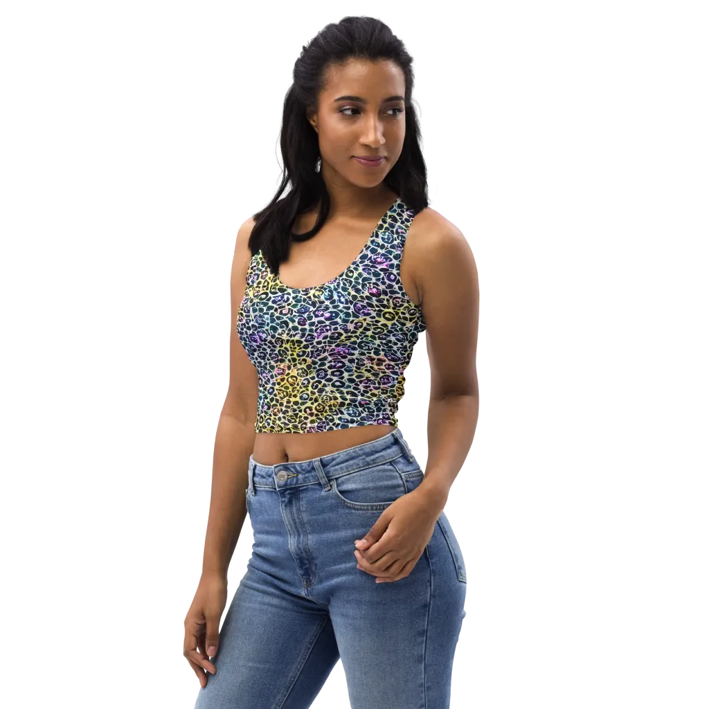 Midnight Mineral on Crop Top — Left Front
