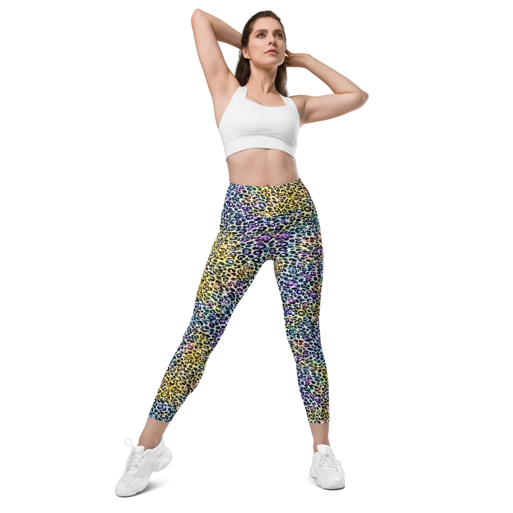 Midnight Mineral on Leggings with Pockets — Front