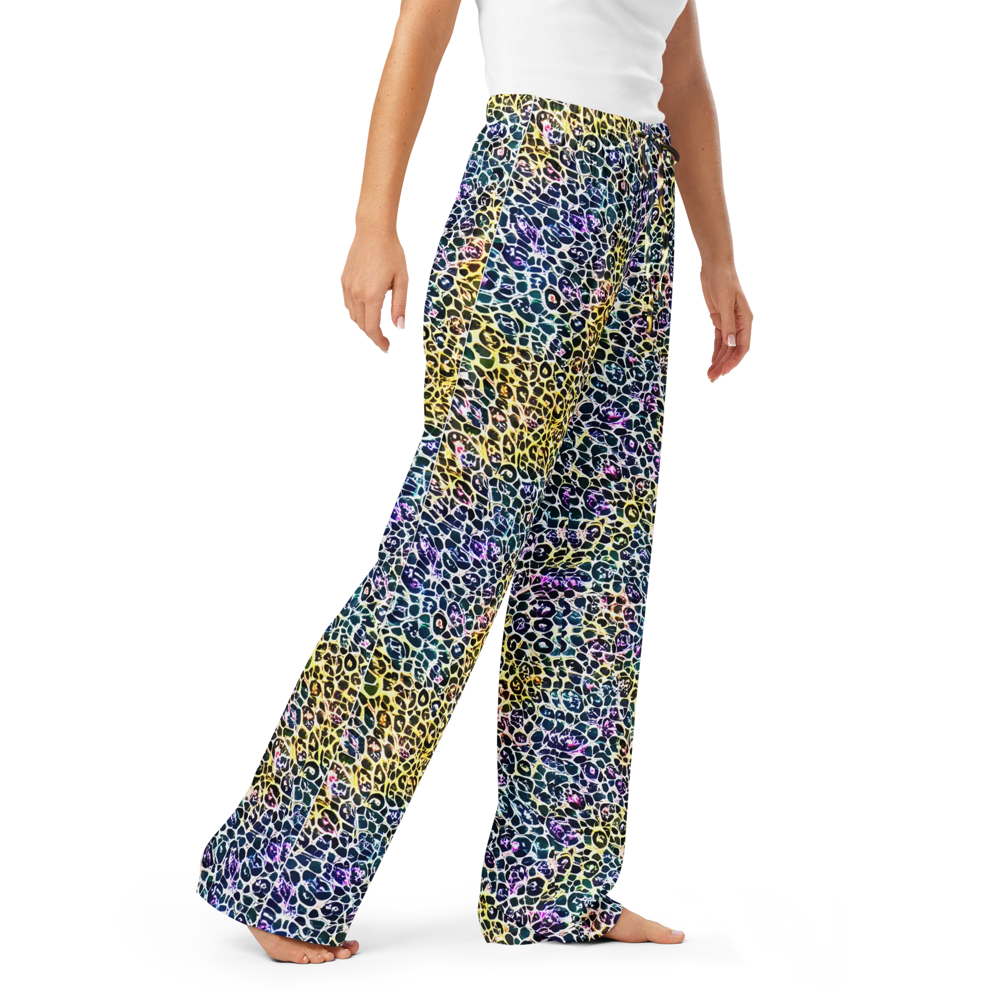 Midnight Mineral on Women's Pajama Pants — Right Front