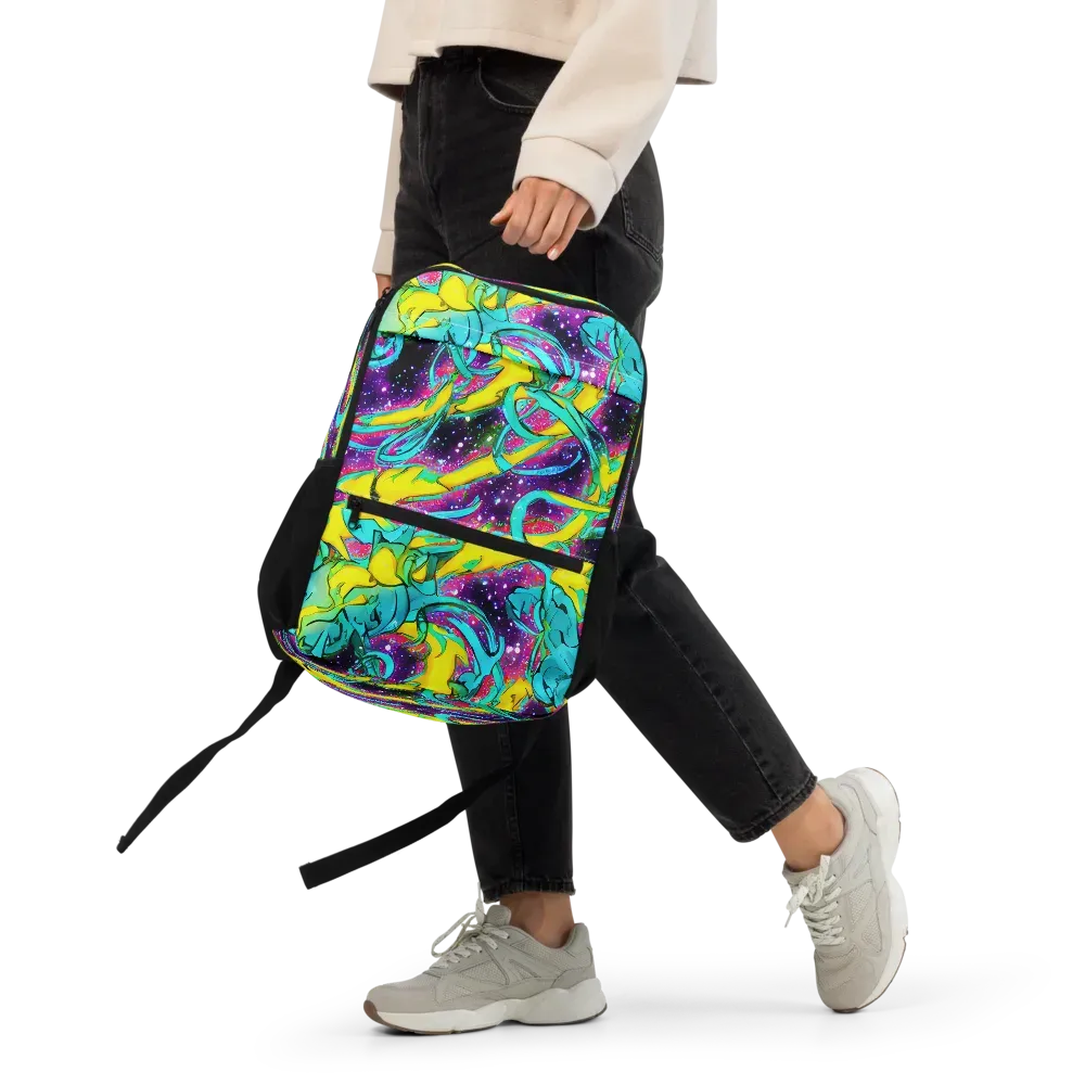Galaxy Bloom on Utility Backpack — Front