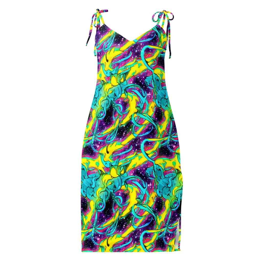 Galaxy Bloom on Slip Dress — Front