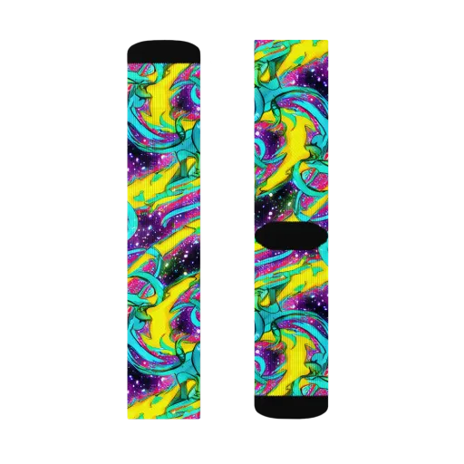 Galaxy Bloom on a Socks