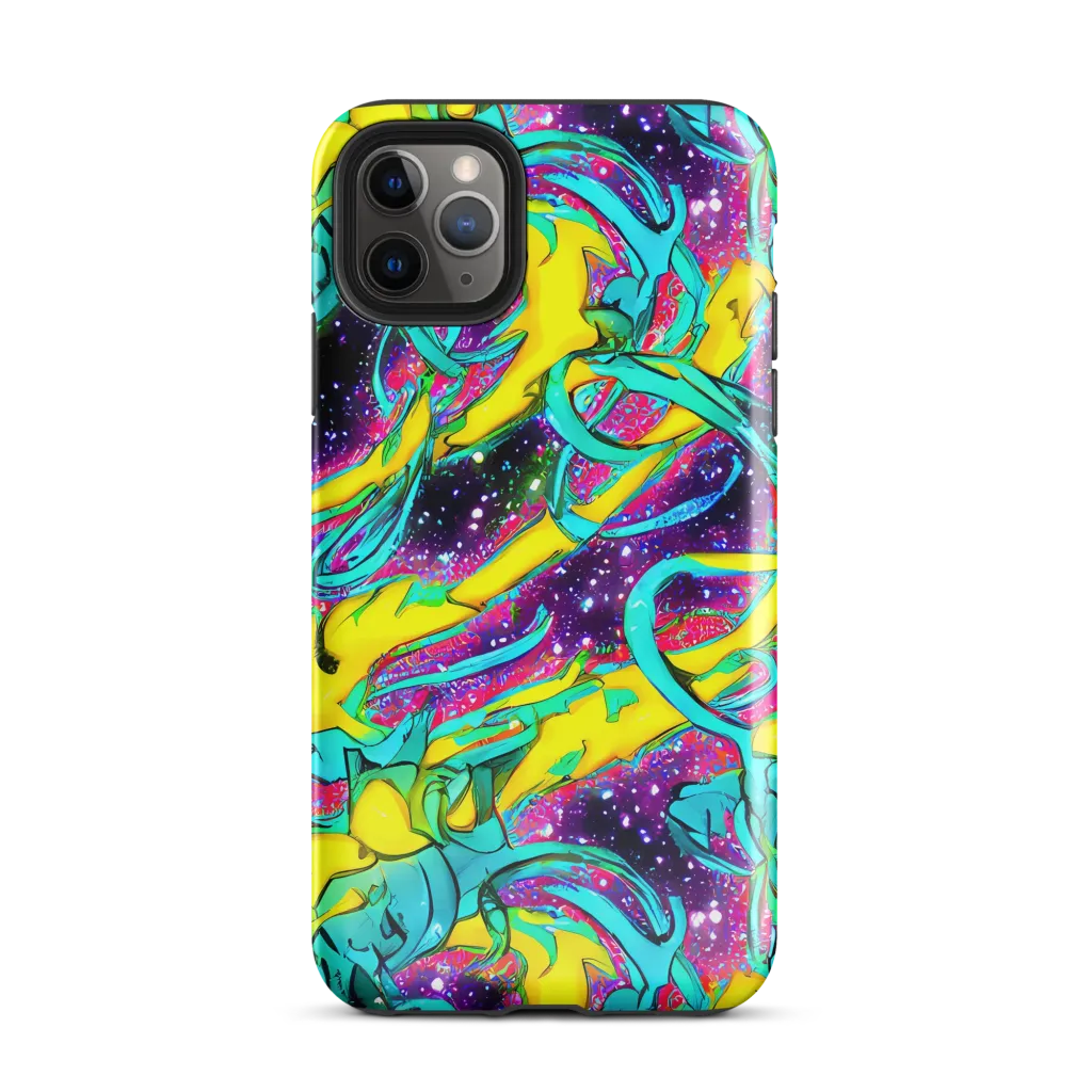 Galaxy Bloom on Tough Case for iPhone® — Front