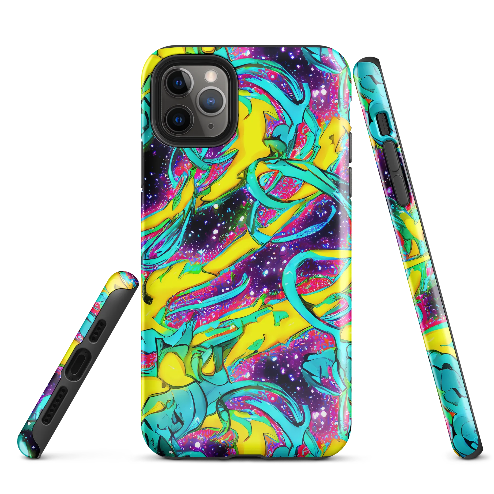 Galaxy Bloom on Tough Case for iPhone® — Front
