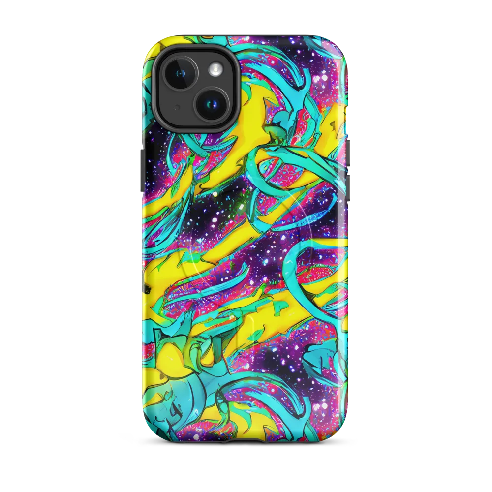 Galaxy Bloom on MagSafe Tough Case for iPhone® — Front