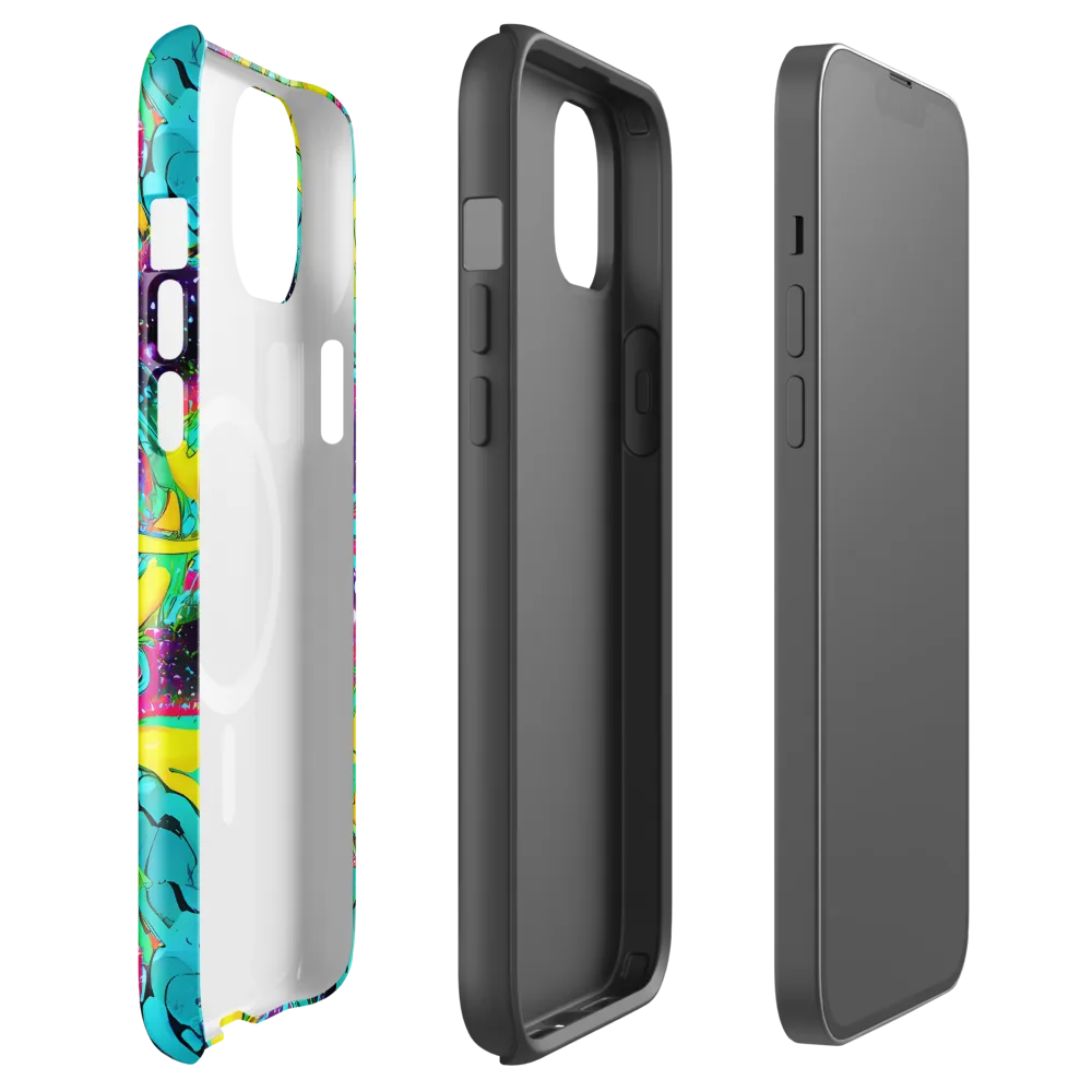 Galaxy Bloom on MagSafe Tough Case for iPhone® — Front