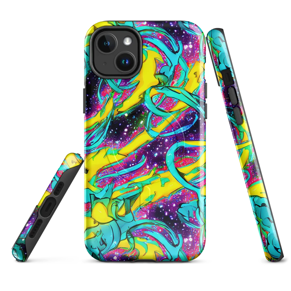 Galaxy Bloom on MagSafe Tough Case for iPhone® — Front