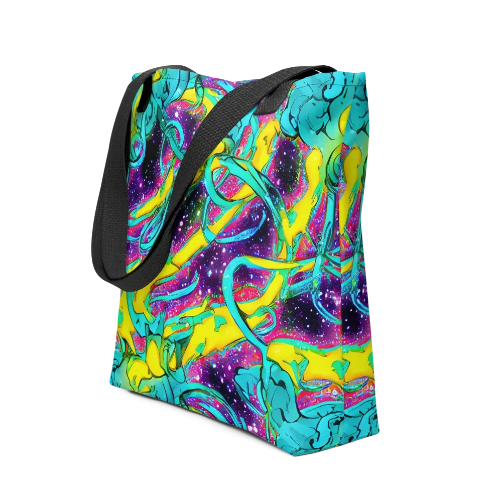 Galaxy Bloom on Tote Bag — Front