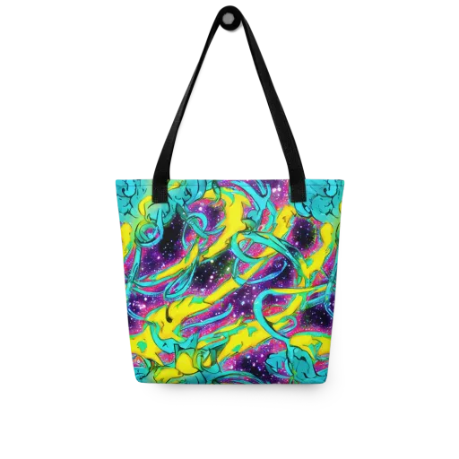 Galaxy Bloom on a Tote Bag