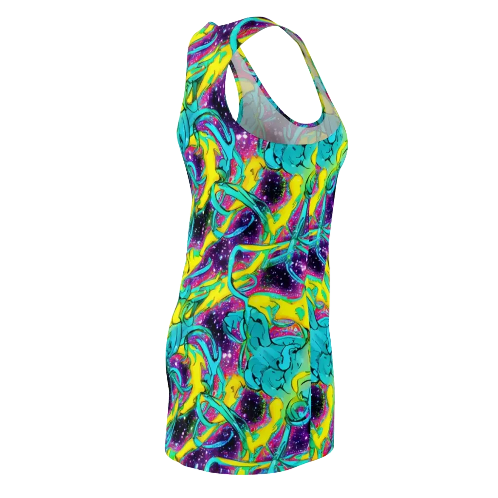 Galaxy Bloom on Racerback Dress — Back Side