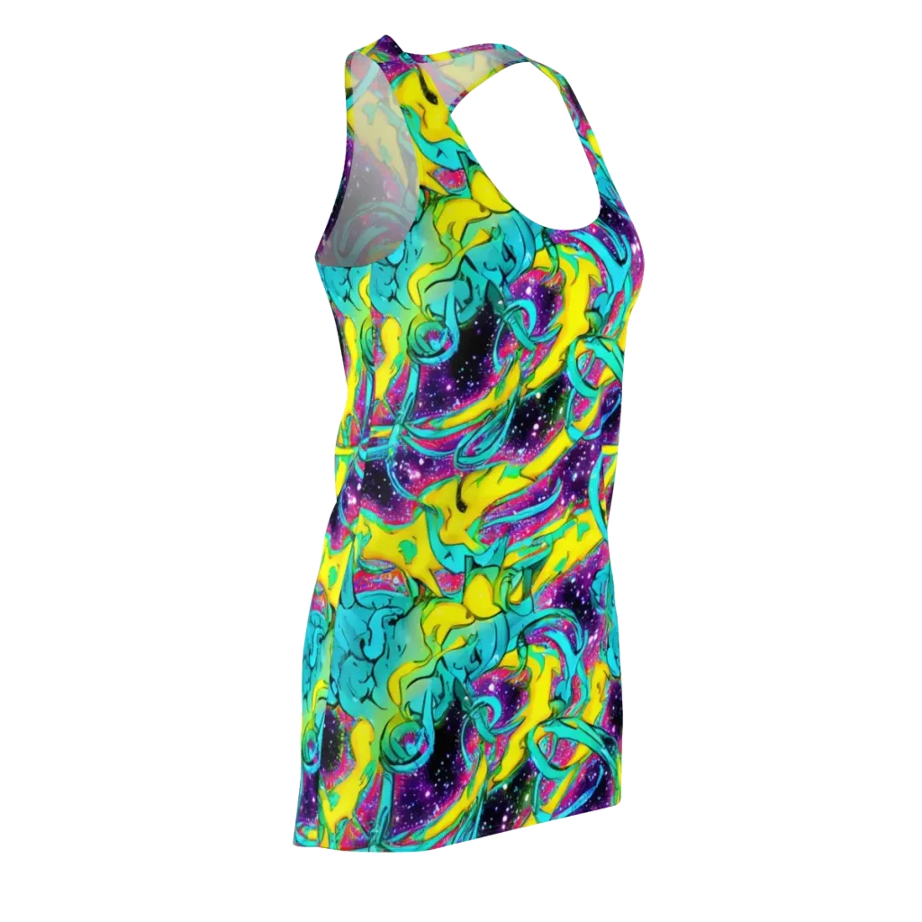 Galaxy Bloom on Racerback Dress — Front Side