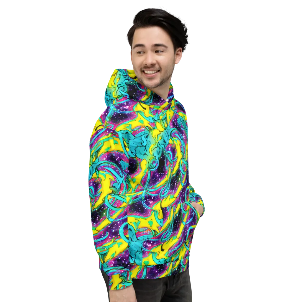 Galaxy Bloom on Hoodie — Right