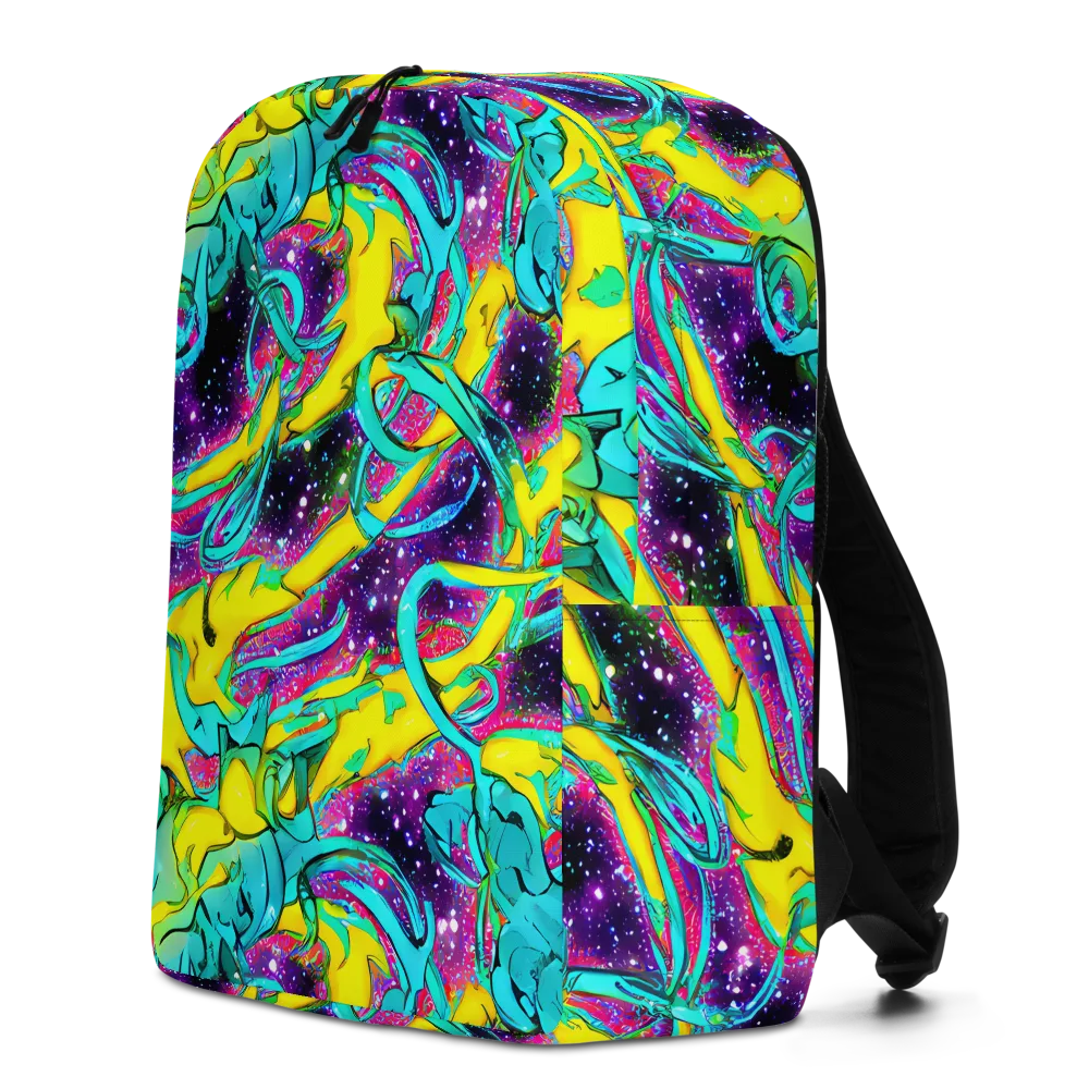 Galaxy Bloom on Minimalist Backpack — Left