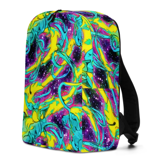 Galaxy Bloom on a Minimalist Backpack