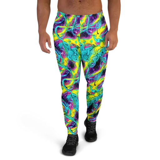 Galaxy Bloom on a Men's Joggers