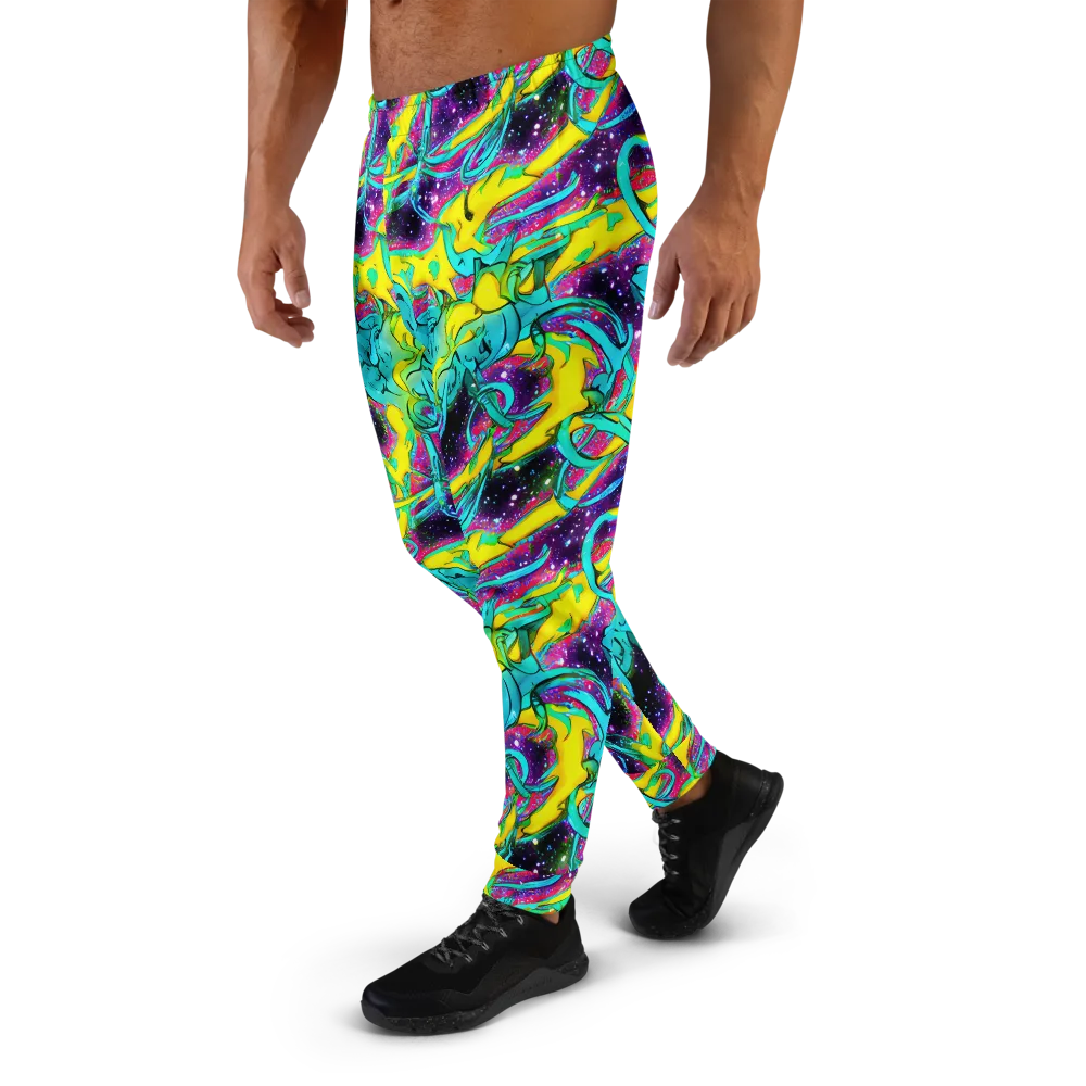 Galaxy Bloom on Men's Joggers — Left