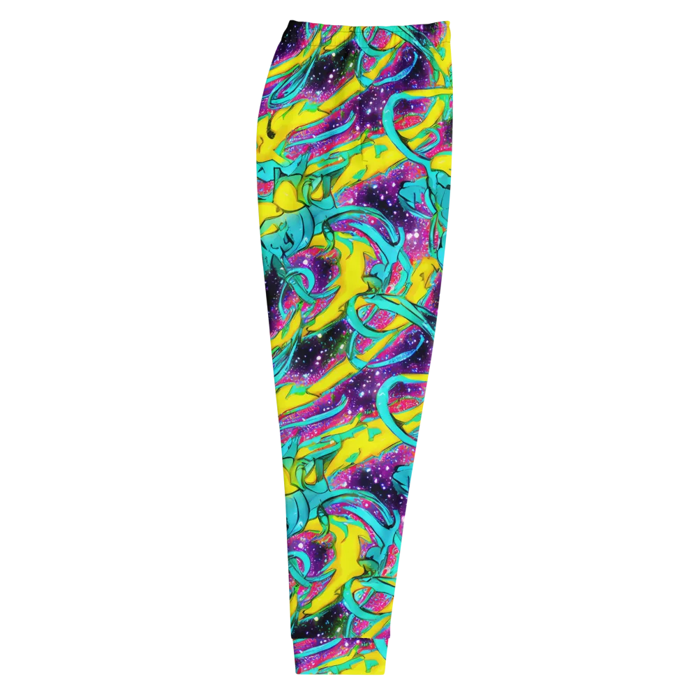 Galaxy Bloom on Men's Joggers — Right