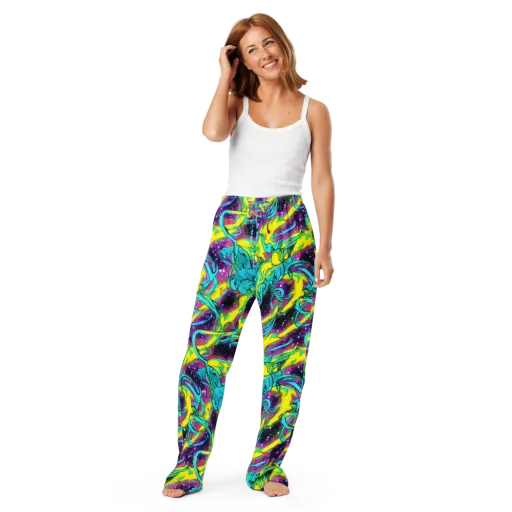 Galaxy Bloom on a Women's Pajama Pants
