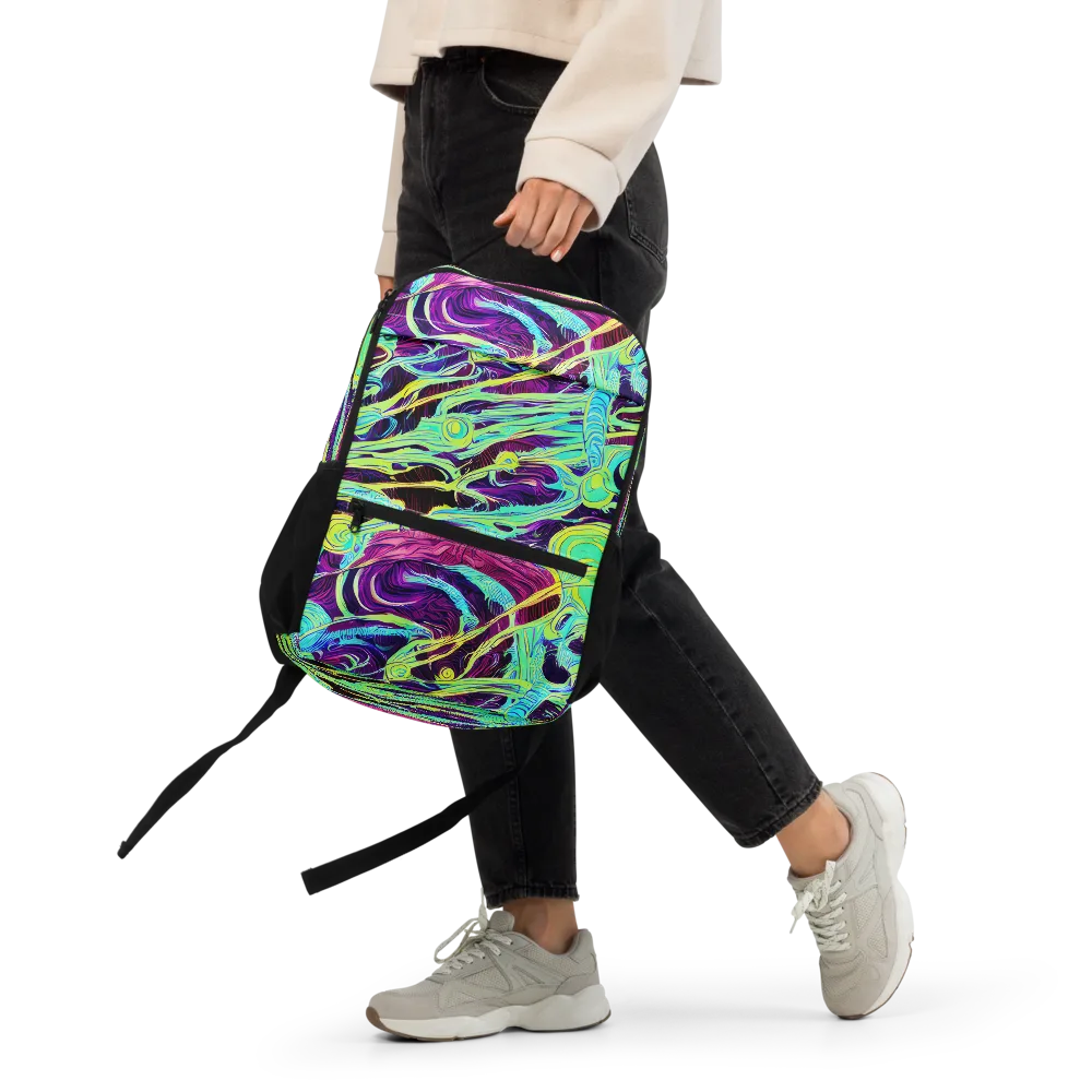 Biomorphic Beat on Utility Backpack — Front