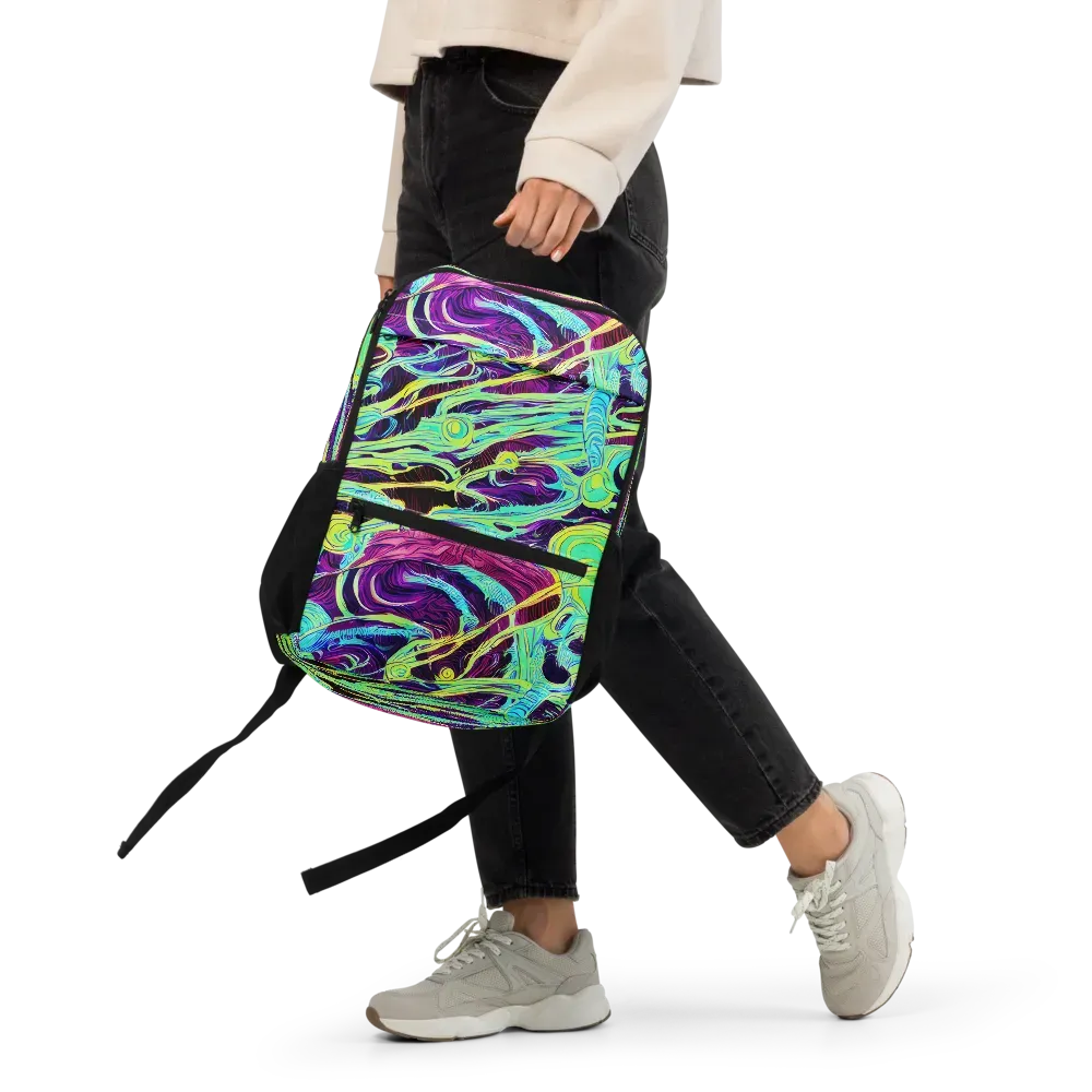 Biomorphic Beat on Utility Backpack — Front